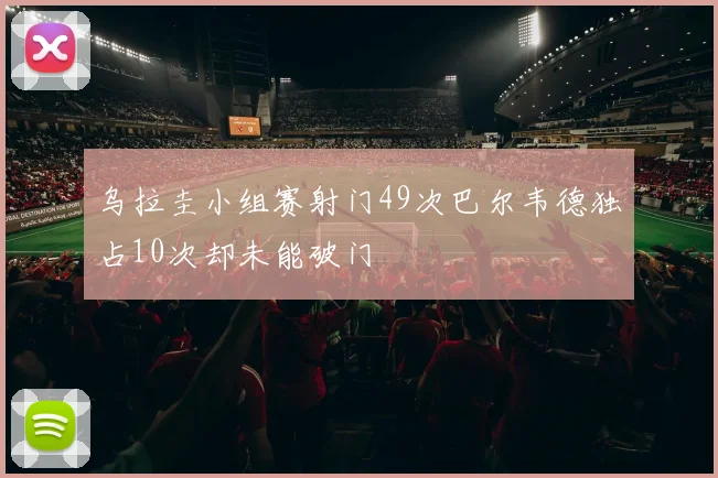 乌拉圭小组赛射门49次巴尔韦德独占10次却未能破门
